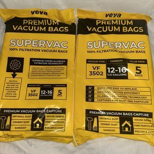 10 Bags Vacuum Bags: Vacuum Type: VF3502-12-16 U.S. Gallons Fits Ridgid NEW 2×5